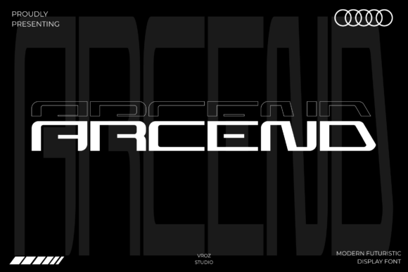 Arcend Typeface: A Futuristic Modern Sans Serif for Editorial Design