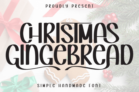 Christmas Gingebread: A Whimsical Display Font for Festive Marketing
