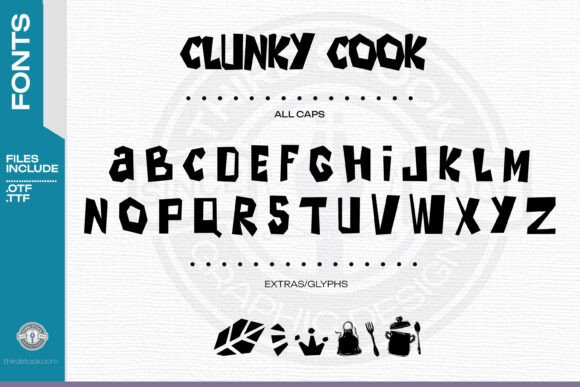 Clunky Cook: The Playful Display Font for Bold Food & Craft Branding