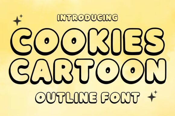 Cookies Cartoon Typeface for Playful Brand Identity Projects