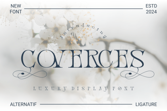 Coverces Luxury Display Font for High-End Branding Projects