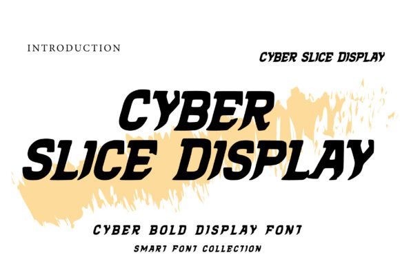 Cyber Slice Display Typeface for Futuristic Web Design