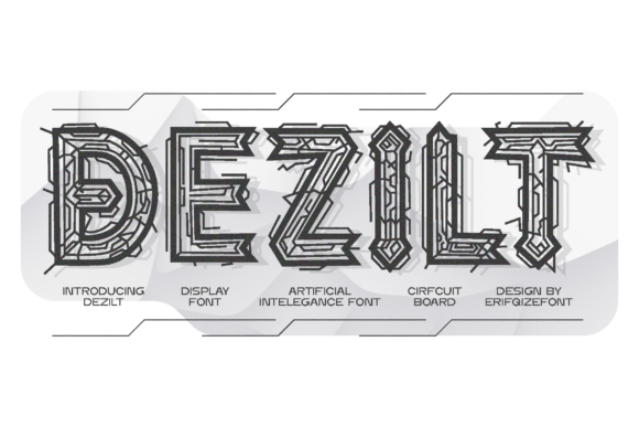Dezilt: The Futuristic Display Font for High-Tech Branding