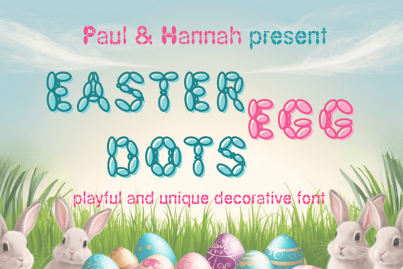 Easter Egg Dots: A Playful Display Font for Seasonal Branding