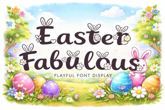 Easter Fabulous Typeface: A Creative Display Font for Seasonal Designs