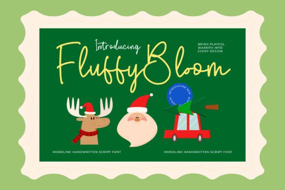 Fluffy Bloom Typeface: A Charming Script for Warm Brand Identity