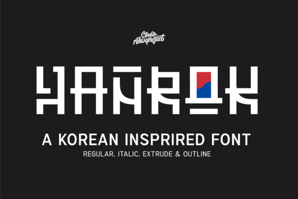 Hanrok: A Bold Display Font for Modern Editorial Design