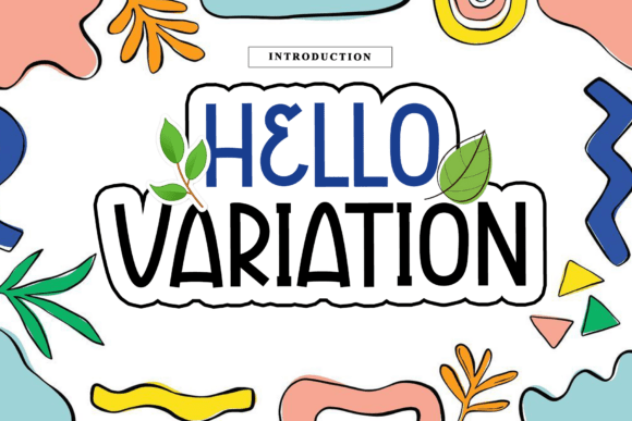 Hello Variation Typeface: A Vibrant Display Font for Handmade Brands
