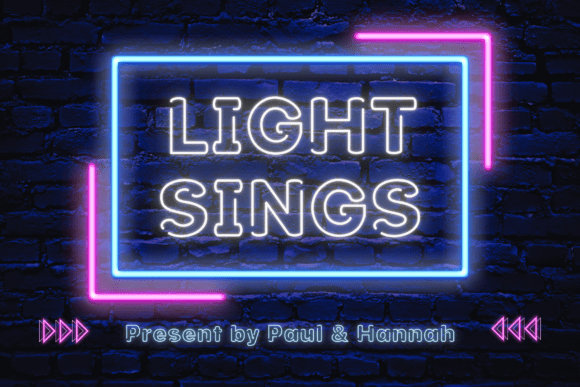 Light Signs: Modern Neon Display Font for Web Design