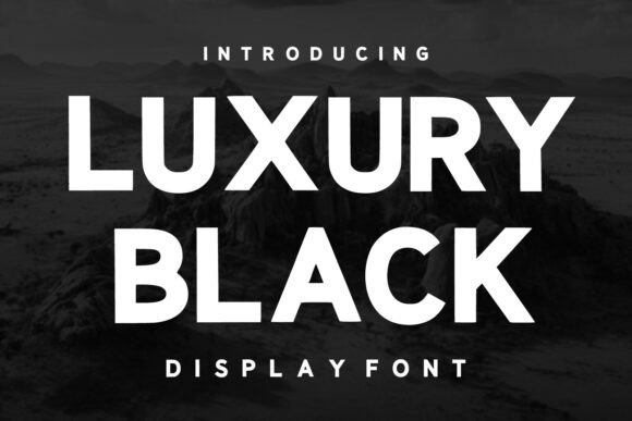 Luxury Black Typeface for Bold Campaign Headlines