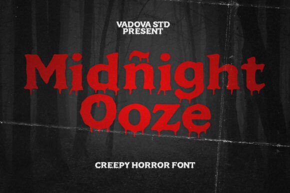 Midnight Ooze Typeface Review: A Creepy Horror Display Font for Eerie Branding