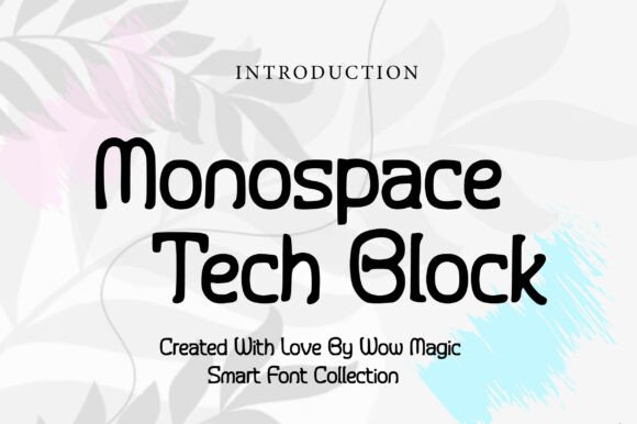 Monospace Tech Block Typeface for Modern Digital Interfaces