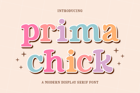 Prima Chick: A Playful Display Serif for Creative Branding