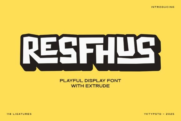 Resfhus Display Typeface: A Bold Choice for Campaign Headlines