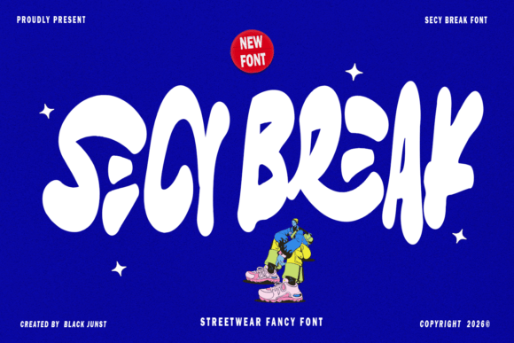 Secy Break: The Streetwear Display Font for Bold Branding