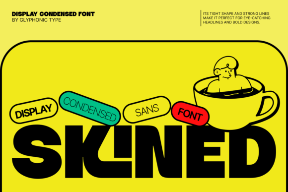 Skined: A Bold Display Font for High-Impact Branding