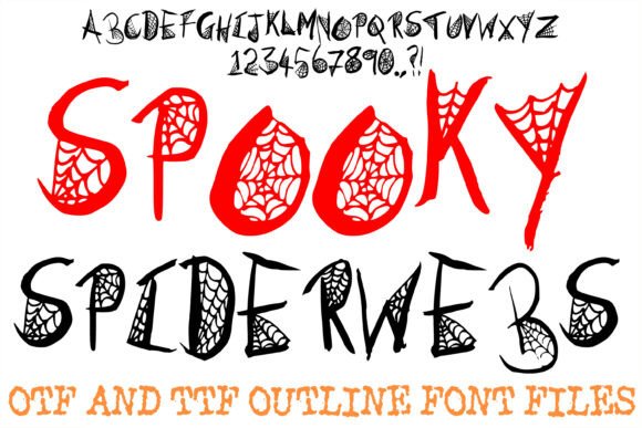 Spooky Spiderwebs: The Haunting Display Font for Eerie Brand Campaigns