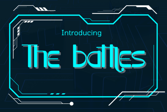 The Battles: A Futuristic Cyberpunk Display Font for High-Impact Campaigns