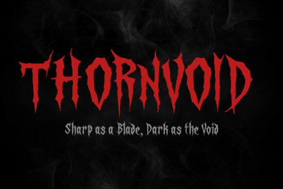 Thornvoid: A Modern Gothic Display Font for Editorial Impact