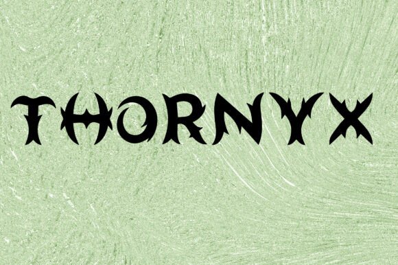 Thornyx Typeface Review for Edgy Brand Identity